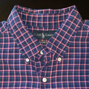 Casual button-down polo shirt
